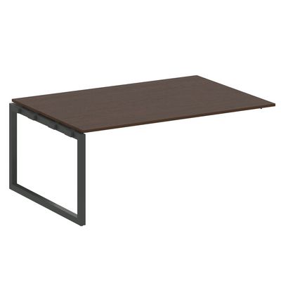 Metal System Quattro 5x5 50БО.ППРГ-5 (Венге цаво/Антрацит) Проходной наборный элемент переговорного стола на О-образном м/к