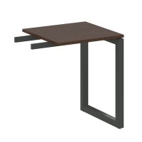 Metal System Quattro 5x5 50БО.ПР-1 (Венге цаво/Черный) Приставной элемент на О-образном м/к