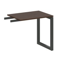 Metal System Quattro 5x5 50БО.ПР-2 (Венге цаво/Черный) Приставной элемент на О-образном м/к