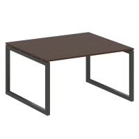 Metal System Quattro 5x5 50БО.ПРГ-1.3 (Венге цаво/Черный) Переговорный стол на О-образном м/к