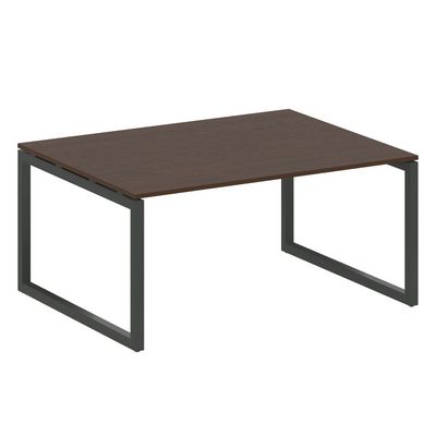 Metal System Quattro 5x5 50БО.ПРГ-1.4 (Венге цаво/Антрацит) Переговорный стол на О-образном м/к