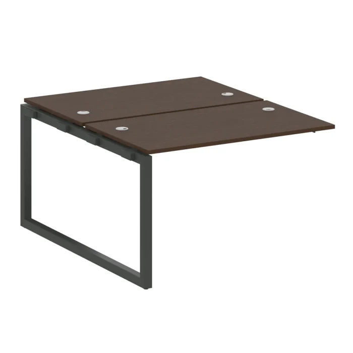 50БО.ПРС-СП-2.2 (Венге цаво/Антрацит) Проходной наборный элемент рабочей станции на О-образном м/к