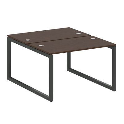 Metal System Quattro 5x5 50БО.РАС-СП-2.2 (Венге цаво/Черный) Рабочая станция на О-образном м/к