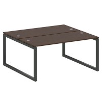 Metal System Quattro 5x5 50БО.РАС-СП-2.4 (Венге цаво/Антрацит) Рабочая станция на О-образном м/к