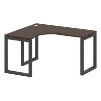 Metal System Quattro 5x5 50БО.СА-3 Л (Венге цаво/Антрацит) Стол криволинейный левый на О-образном м/к