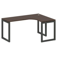 Metal System Quattro 5x5 50БО.СА-4 Пр (Венге цаво/Антрацит) Стол криволинейный правый на О-образном м/к