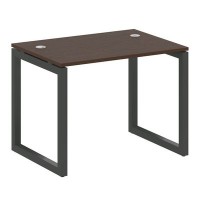 Metal System Quattro 5x5 50БО.СП-1 (Венге цаво/Антрацит) Стол письменный на О-образном м/к