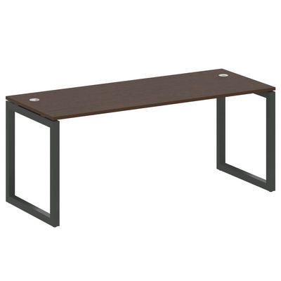 Metal System Quattro 5x5 50БО.СП-5 (Венге цаво/Черный) Стол письменный на О-образном м/к