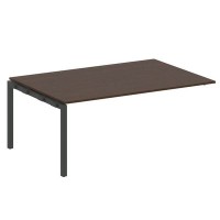 Metal System Quattro 5x5 50БП.ППРГ-5 (Венге цаво/Антрацит) Проходной наборный элемент переговорного стола на П-образном м/к