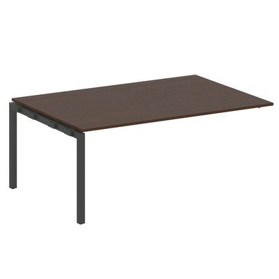 Metal System Quattro 5x5 50БП.ППРГ-5 (Венге цаво/Антрацит) Проходной наборный элемент переговорного стола на П-образном м/к