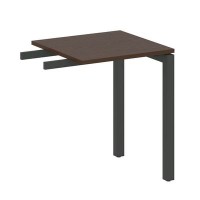 Metal System Quattro 5x5 50БП.ПР-1 (Венге цаво/Черный) Приставной элемент на П-образном м/к