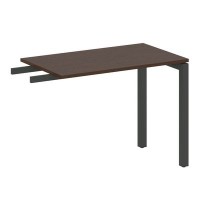 Metal System Quattro 5x5 50БП.ПР-3 (Венге цаво/Черный) Приставной элемент на П-образном м/к