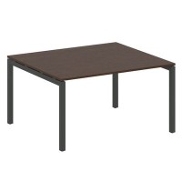 Metal System Quattro 5x5 50БП.ПРГ-1.3 (Венге цаво/Антрацит) Переговорный стол на П-образном м/к