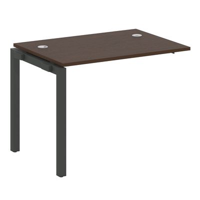 Metal System Quattro 5x5 50БП.ПРС-СП-1.1 (Венге цаво/Антрацит) Проходной наборный элемент рабочей станции на П-образном м/к