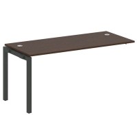 Metal System Quattro 5x5 50БП.ПРС-СП-1.4 (Венге цаво/Черный) Проходной наборный элемент рабочей станции на П-образном м/к