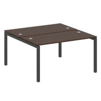 Metal System Quattro 5x5 50БП.РАС-СП-2.3 (Венге цаво/Черный) Рабочая станция на П-образном м/к