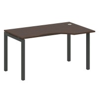 Metal System Quattro 5x5 50БП.СА-2 Пр (Венге цаво/Антрацит) Стол криволинейный правый на П-образном м/к