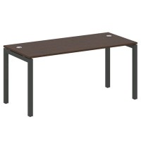 Metal System Quattro 5x5 50БП.СП-4 (Венге цаво/Антрацит) Стол письменный на П-образном м/к