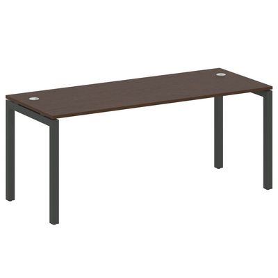 Metal System Quattro 5x5 50БП.СП-5 (Венге цаво/Антрацит) Стол письменный на П-образном м/к