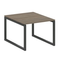 Metal System Quattro 5x5 50БО.ПРГ-1.1 (Вяз благородный/Антрацит) Переговорный стол на О-образном м/к