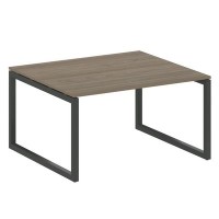 Metal System Quattro 5x5 50БО.ПРГ-1.3 (Вяз благородный/Антрацит) Переговорный стол на О-образном м/к