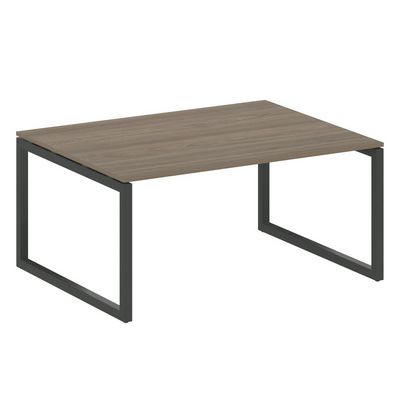Metal System Quattro 5x5 50БО.ПРГ-1.4 (Вяз благородный/Антрацит) Переговорный стол на О-образном м/к