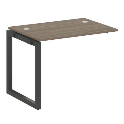 Metal System Quattro 5x5 50БО.ПРС-СП-1.1 (Вяз благородный/Антрацит) Проходной наборный элемент рабочей станции на О-образном м/к