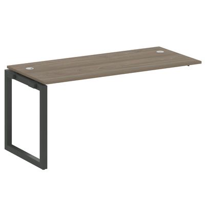 Metal System Quattro 5x5 50БО.ПРС-СП-1.4 (Вяз благородный/Антрацит) Проходной наборный элемент рабочей станции на О-образном м/к