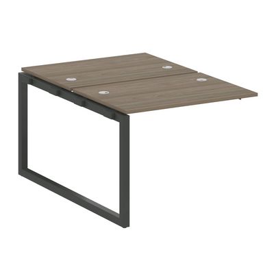 Metal System Quattro 5x5 50БО.ПРС-СП-2.1 (Вяз благородный/Антрацит) Проходной наборный элемент рабочей станции на О-образном м/к