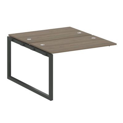 Metal System Quattro 5x5 50БО.ПРС-СП-2.2 (Вяз благородный/Антрацит) Проходной наборный элемент рабочей станции на О-образном м/к