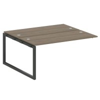 Metal System Quattro 5x5 50БО.ПРС-СП-2.4 (Вяз благородный/Антрацит) Проходной наборный элемент рабочей станции на О-образном м/к