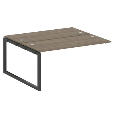 Metal System Quattro 5x5 50БО.ПРС-СП-2.4 (Вяз благородный/Антрацит) Проходной наборный элемент рабочей станции на О-образном м/к