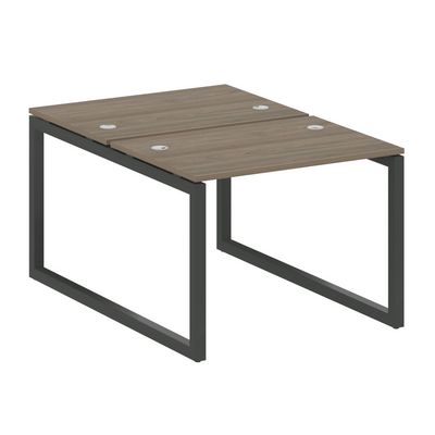 Metal System Quattro 5x5 50БО.РАС-СП-2.1 (Вяз благородный/Черный) Рабочая станция на О-образном м/к