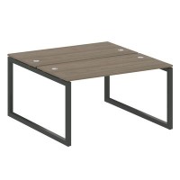 Metal System Quattro 5x5 50БО.РАС-СП-2.3 (Вяз благородный/Черный) Рабочая станция на О-образном м/к