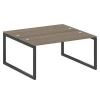 Metal System Quattro 5x5 50БО.РАС-СП-2.4 (Вяз благородный/Черный) Рабочая станция на О-образном м/к