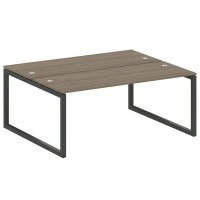 Metal System Quattro 5x5 50БО.РАС-СП-2.5 (Вяз благородный/Черный) Рабочая станция на О-образном м/к