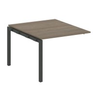 Metal System Quattro 5x5 50БП.ППРГ-1 (Вяз благородный/Черный) Проходной наборный элемент переговорного стола на П-образном м/к