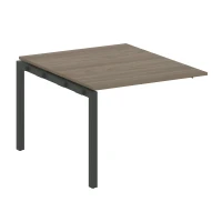 50БП.ППРГ-1 (Вяз благородный/Черный) Проходной наборный элемент переговорного стола на П-образном м/к
