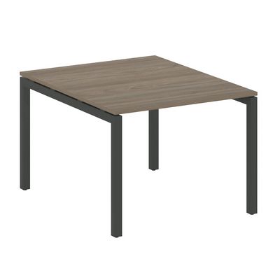 Metal System Quattro 5x5 50БП.ПРГ-1.1 (Вяз благородный/Черный) Переговорный стол на П-образном м/к