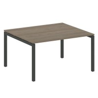 Metal System Quattro 5x5 50БП.ПРГ-1.3 (Вяз благородный/Черный) Переговорный стол на П-образном м/к