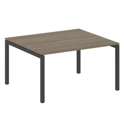 Metal System Quattro 5x5 50БП.ПРГ-1.3 (Вяз благородный/Черный) Переговорный стол на П-образном м/к