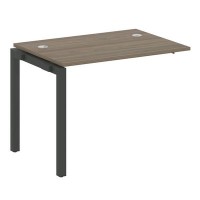 Metal System Quattro 5x5 50БП.ПРС-СП-1.1 (Вяз благородный/Антрацит) Проходной наборный элемент рабочей станции на П-образном м/к