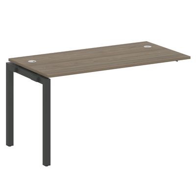 Metal System Quattro 5x5 50БП.ПРС-СП-1.3 (Вяз благородный/Антрацит) Проходной наборный элемент рабочей станции на П-образном м/к