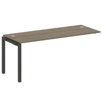 Metal System Quattro 5x5 50БП.ПРС-СП-1.5 (Вяз благородный/Антрацит) Проходной наборный элемент рабочей станции на П-образном м/к