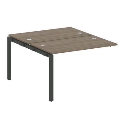 Metal System Quattro 5x5 50БП.ПРС-СП-2.2 (Вяз благородный/Антрацит) Проходной наборный элемент рабочей станции на П-образном м/к