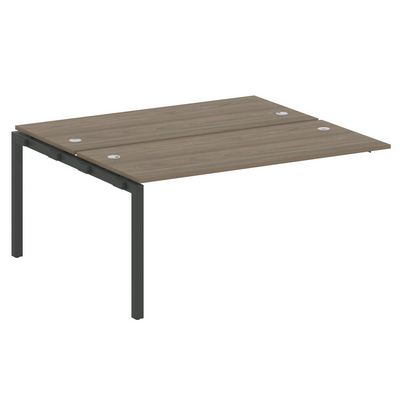 Metal System Quattro 5x5 50БП.ПРС-СП-2.4 (Вяз благородный/Антрацит) Проходной наборный элемент рабочей станции на П-образном м/к