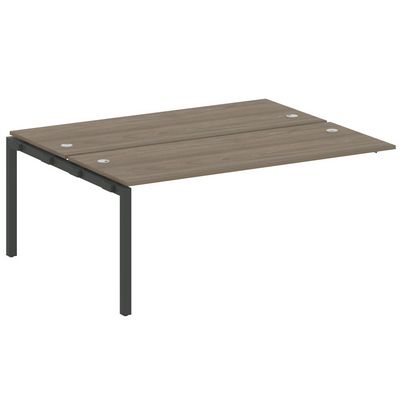 Metal System Quattro 5x5 50БП.ПРС-СП-2.5 (Вяз благородный/Антрацит) Проходной наборный элемент рабочей станции на П-образном м/к