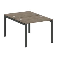 Metal System Quattro 5x5 50БП.РАС-СП-2.1 (Вяз благородный/Антрацит) Рабочая станция на П-образном м/к