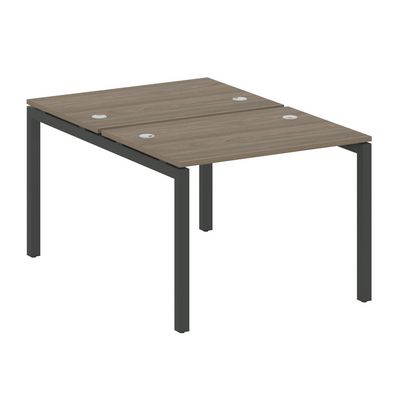 Metal System Quattro 5x5 50БП.РАС-СП-2.1 (Вяз благородный/Антрацит) Рабочая станция на П-образном м/к