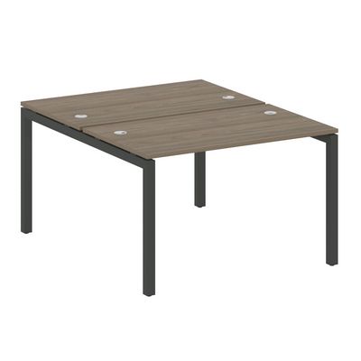 Metal System Quattro 5x5 50БП.РАС-СП-2.2 (Вяз благородный/Антрацит) Рабочая станция на П-образном м/к